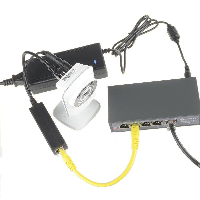 DSLRKIT Active PoE Splitter Power Over Ethernet 48V to 5V 2.4A Compliant IEEE802.3af - Image 4